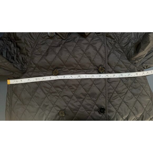 Burberry Women's Tything Diamond Quilted Double Breasted Coat M - Picture 10 of 11